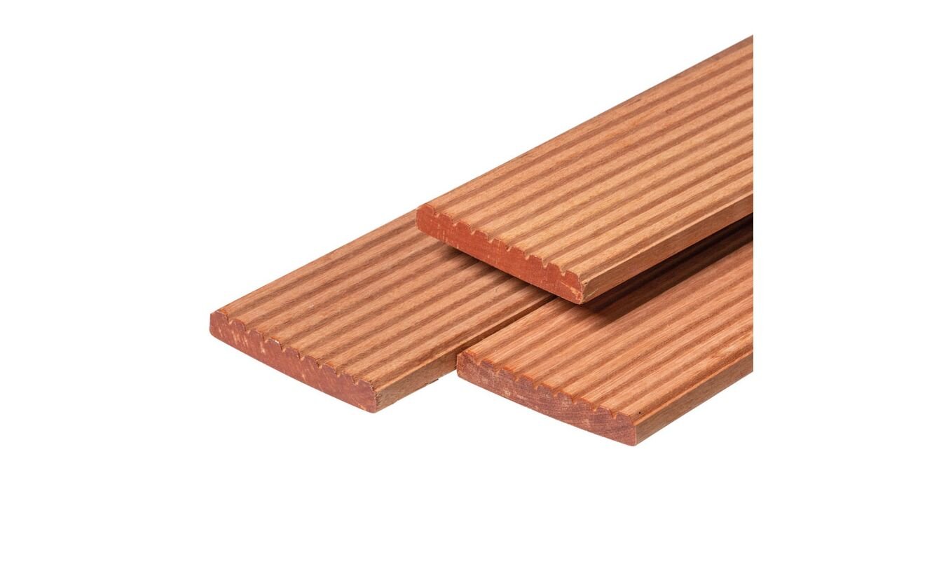 Vlonderplank Bankirai voor hardhouten vlonder 2.1x14.5x460cm