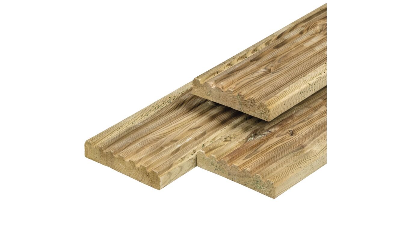 Vlonderplanken geimpregneerd grenen 2.8x14cm