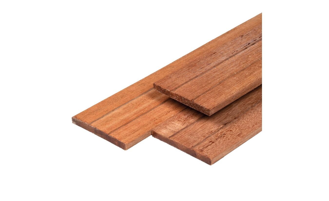 Schuttingplank tuinplank hardhout 1.5x14x215cm