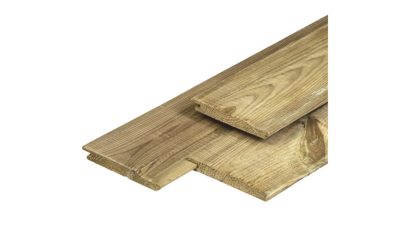 Rabatdelen grenen hout geimpregneerd 1.6x14x300cm