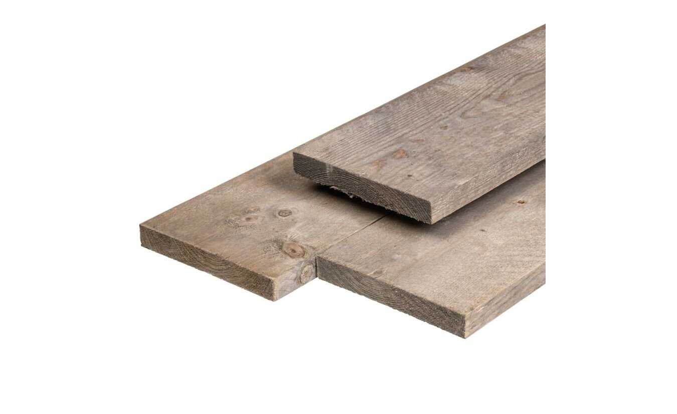 Steigerplank geimpregneerd Oud Grijs 2.9x19x500cm