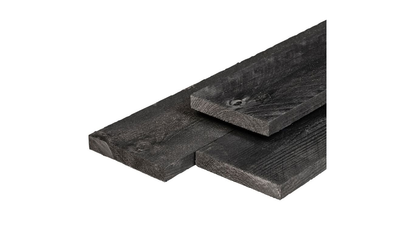 Steigerplank zwarte gespoten 2.9x19.0x500cm