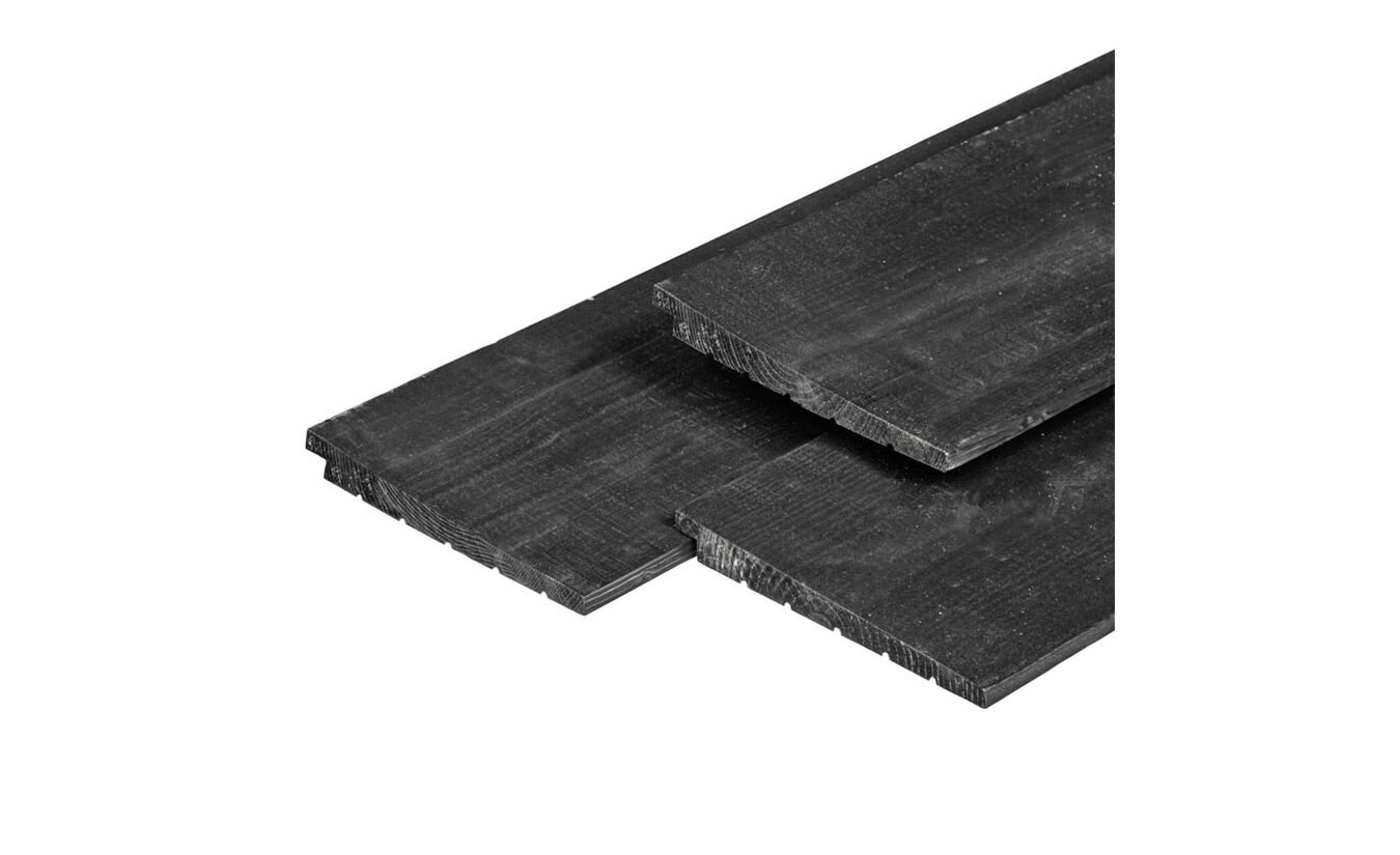 Zweeds Rabat zwart geimpregneerd vuren 2.2x19.5x360cm