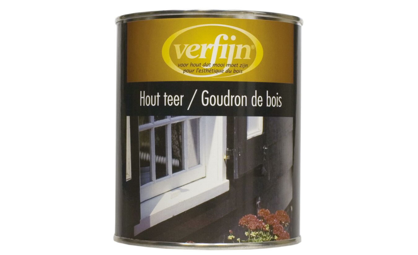 Zwarte teer voor hout 2.5 ltr