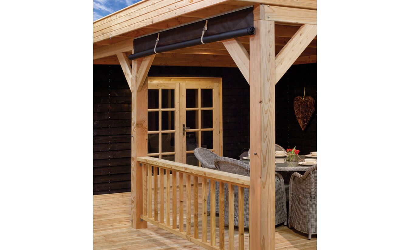 Egberdin zichtdoorlatend doek 300x244cm voor prieel en overkapping
