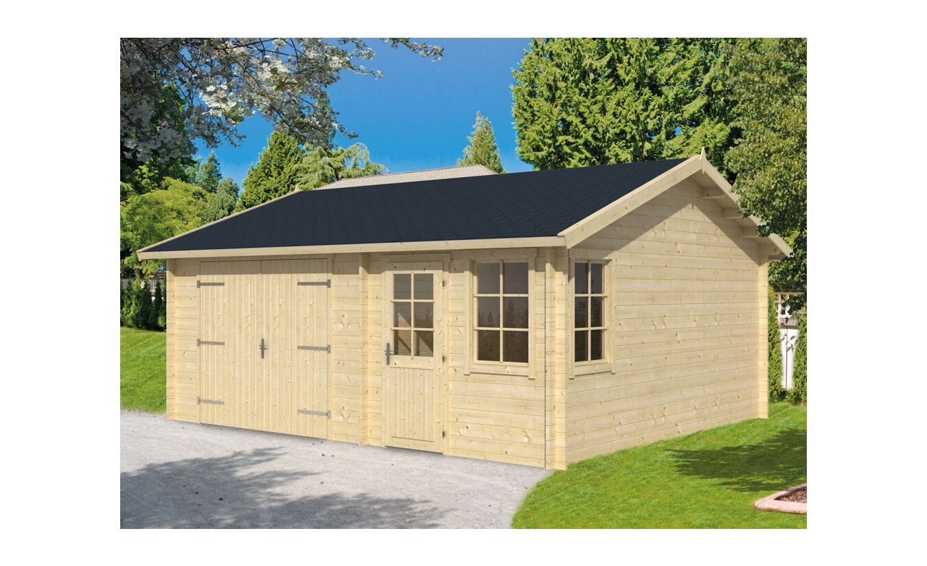 Houten garage Moa 598x500cm Tuindeco