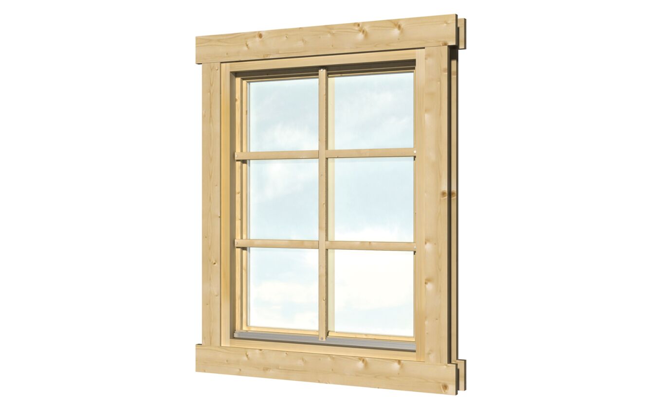 Draai kiepraam voor blokhut 75.5x96.6cm