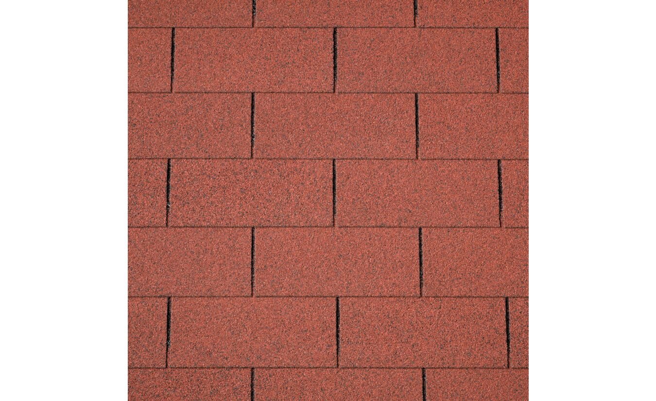 Dakshingles recht rood