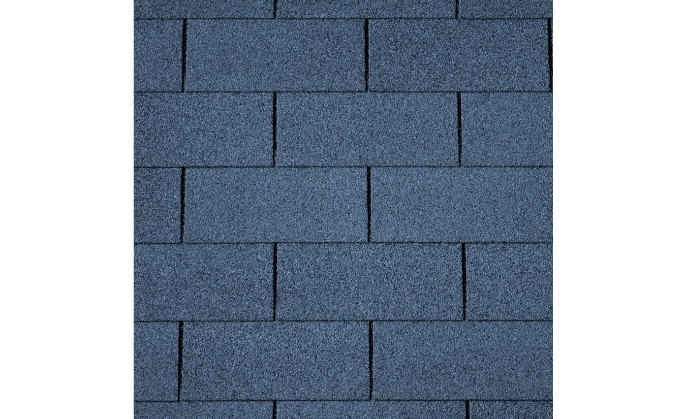 Dakshingles recht blauw