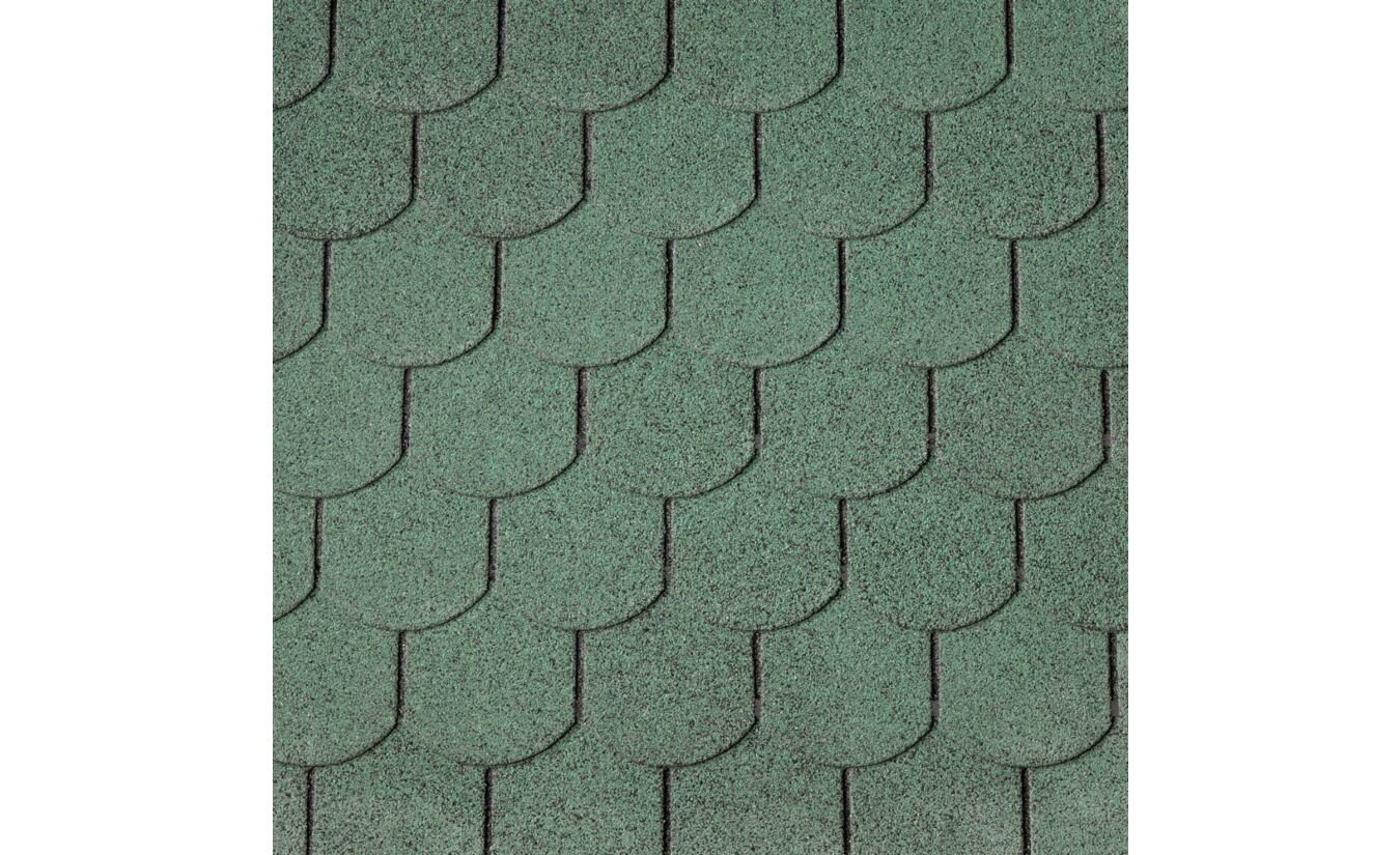 Dakshingles beverstaart groen