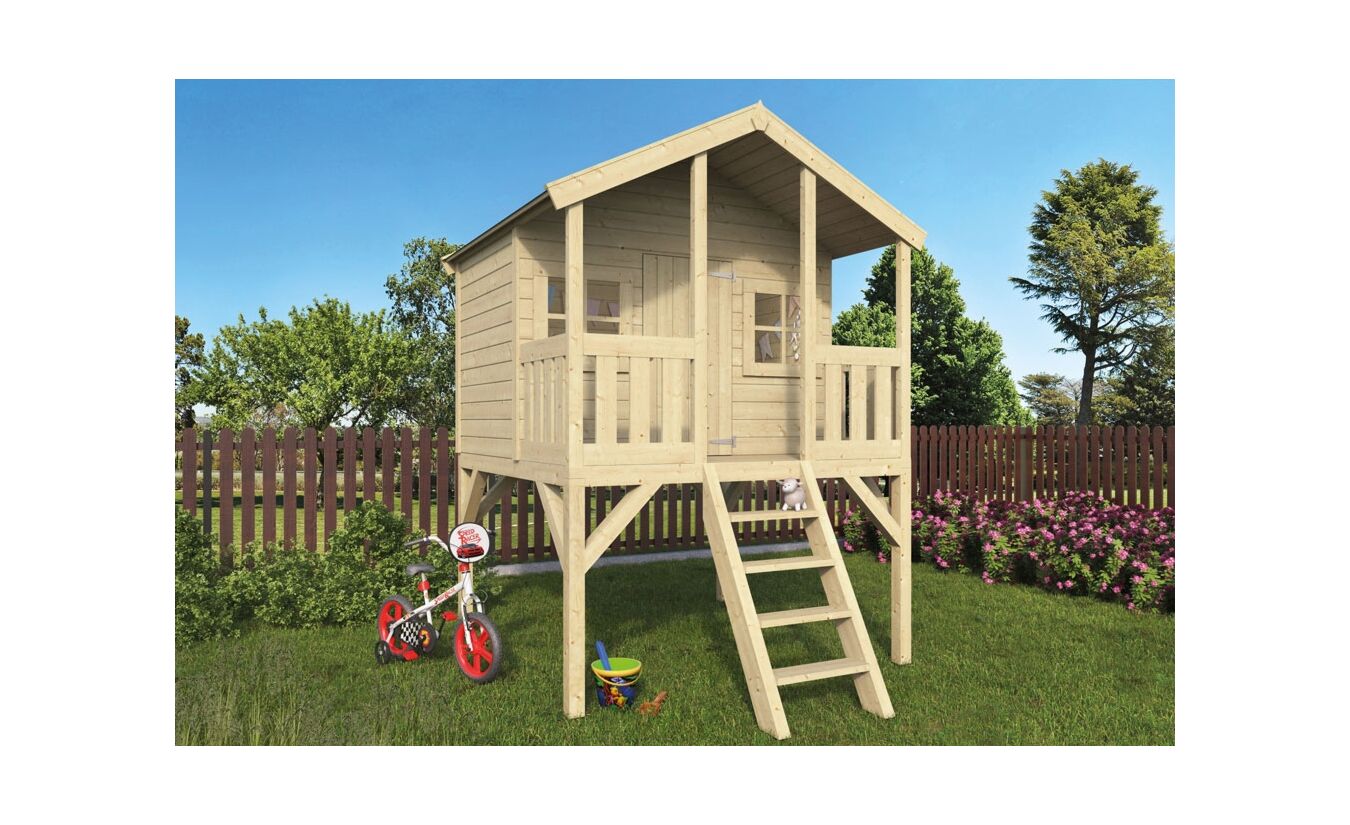Houten speelhuisje Peter Pan B180xD182cm