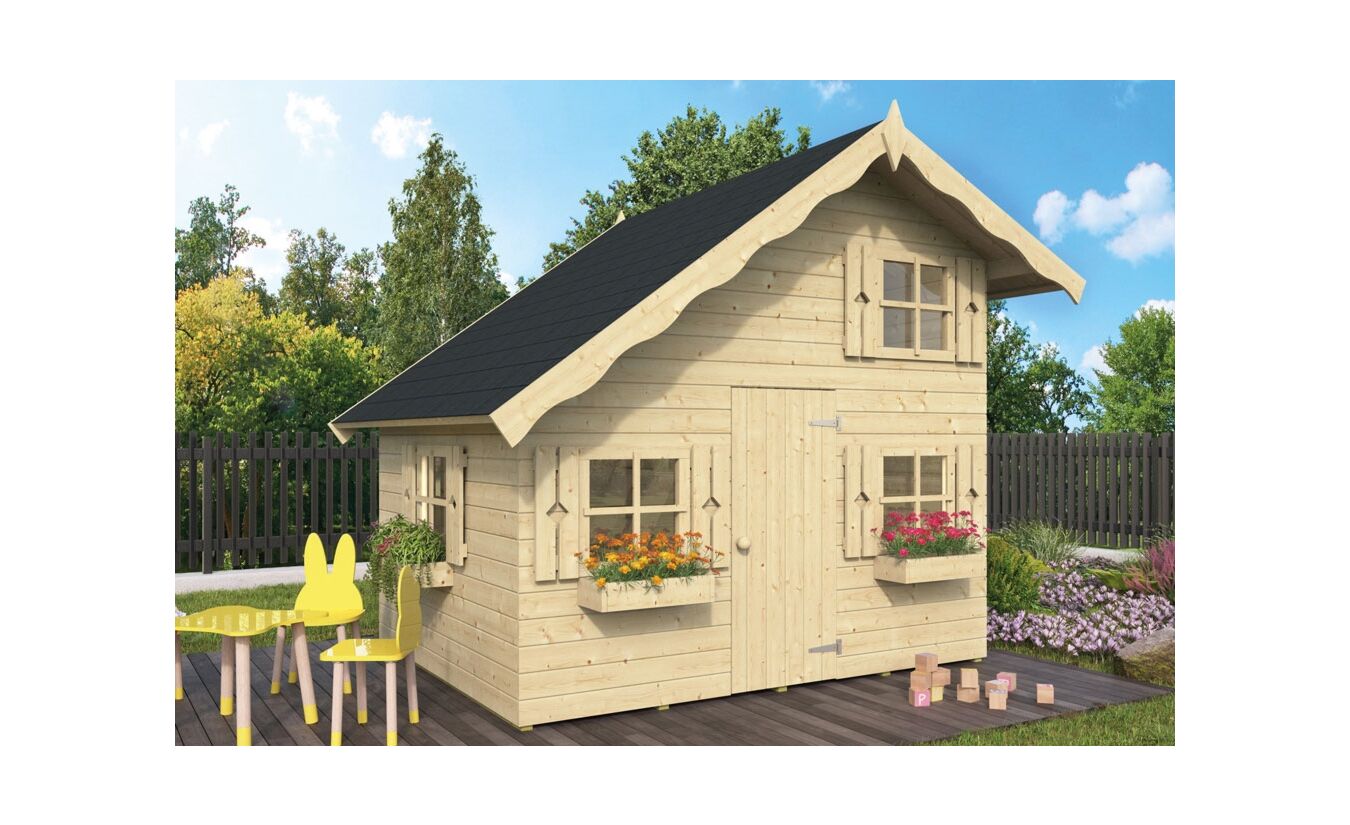 Houten speelhuisje Lola B220xD180cm