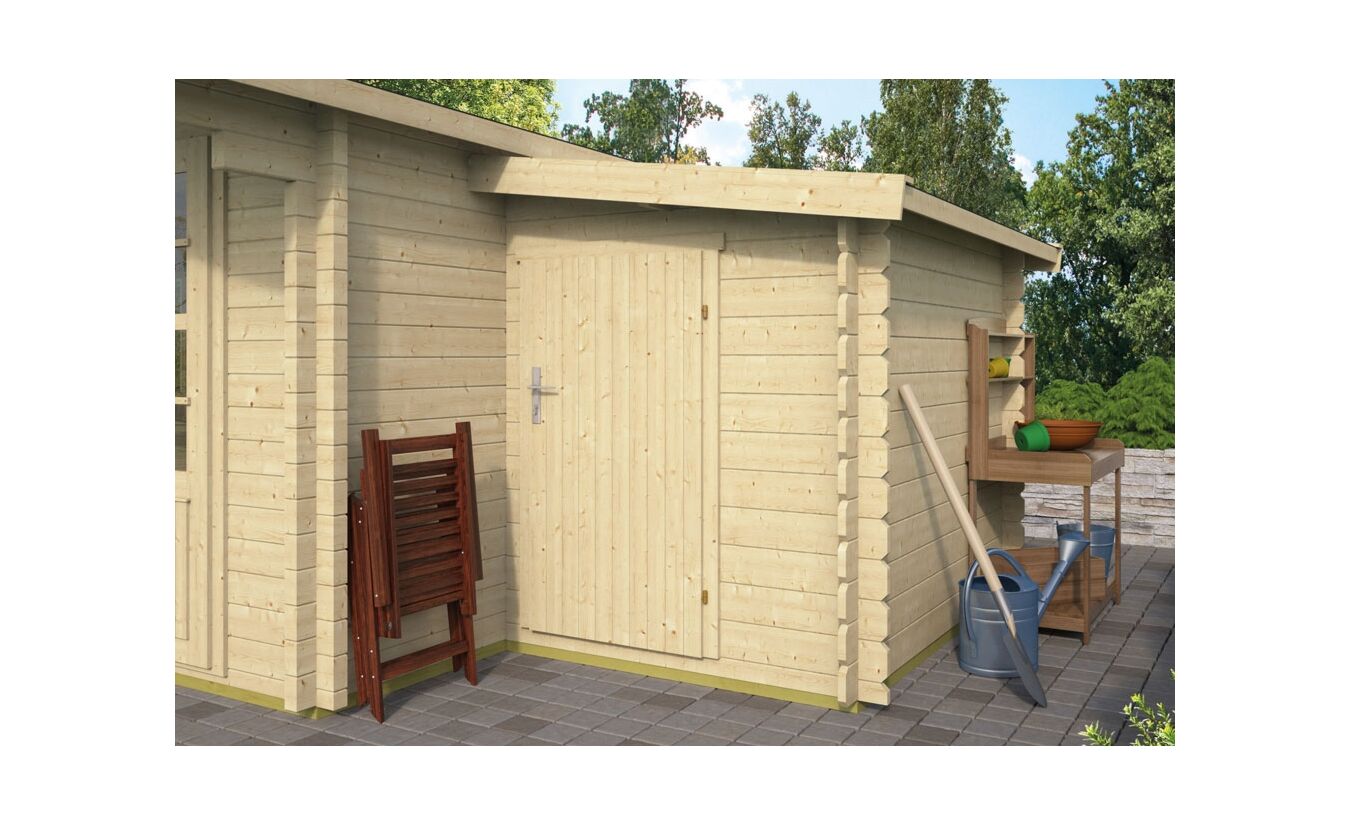 Blokhut aanbouw B160xD300cm Tuindeco