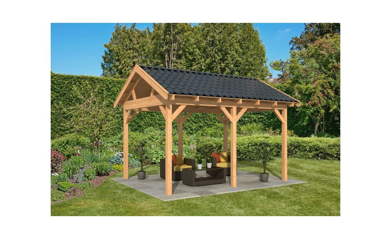 Overkapping zadeldak Hamar L 478x395 cm type 1 onbehandeld