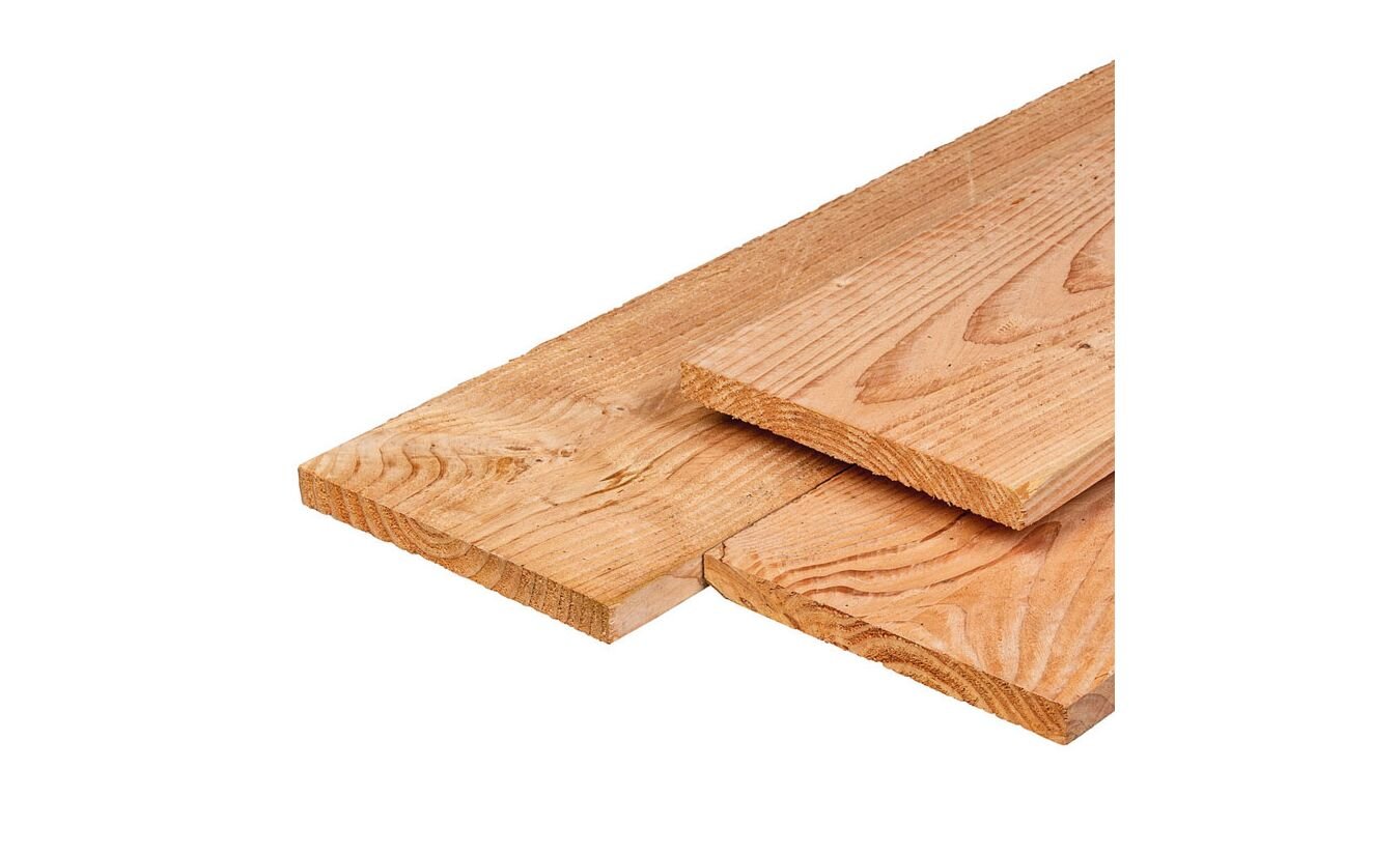 Tuinplank Lariks Douglas 2.5x25x300cm schuttingplank