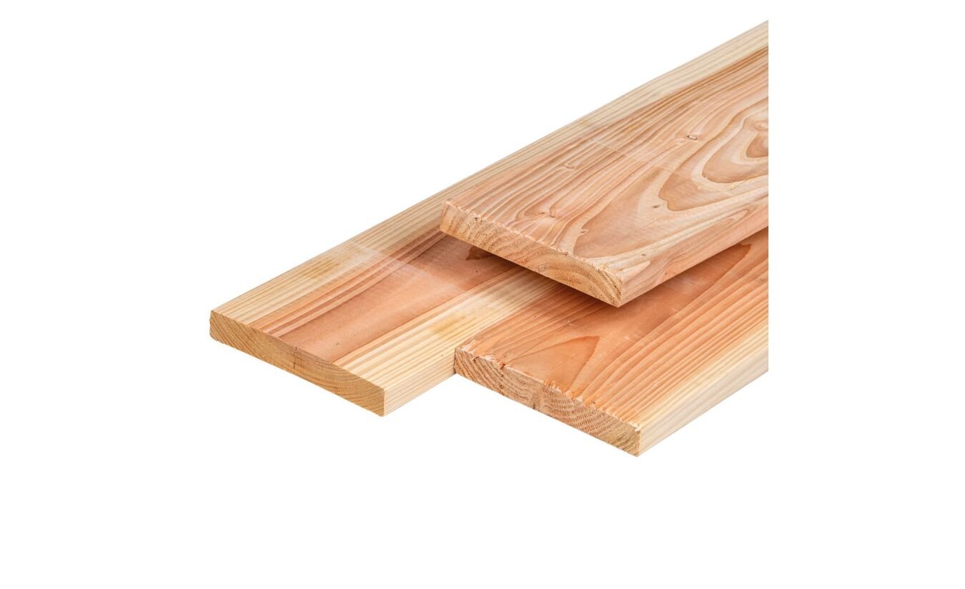 Lariks Douglas tuinplank / vlonderplank extra breed 2.8x17.5x400cm