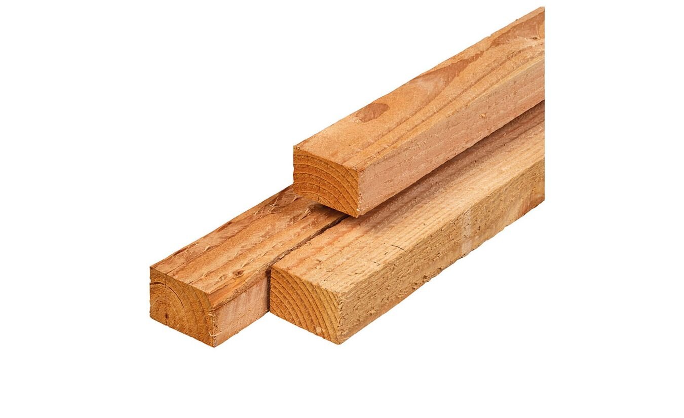 Balk Lariks Douglas timmerhout 4.5x7.5x500cm ongeschaafd