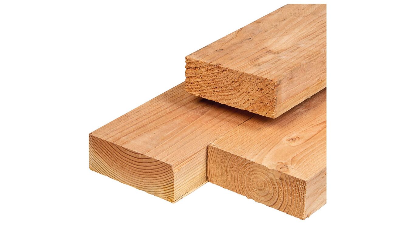 Balk Lariks Douglas timmerhout 7x20x500cm ongeschaafd