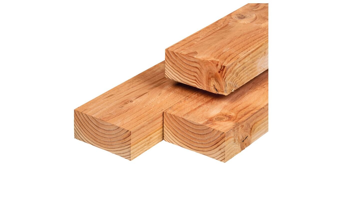Balk Lariks Douglas timmerhout 6.3x15x500cm ongeschaafd