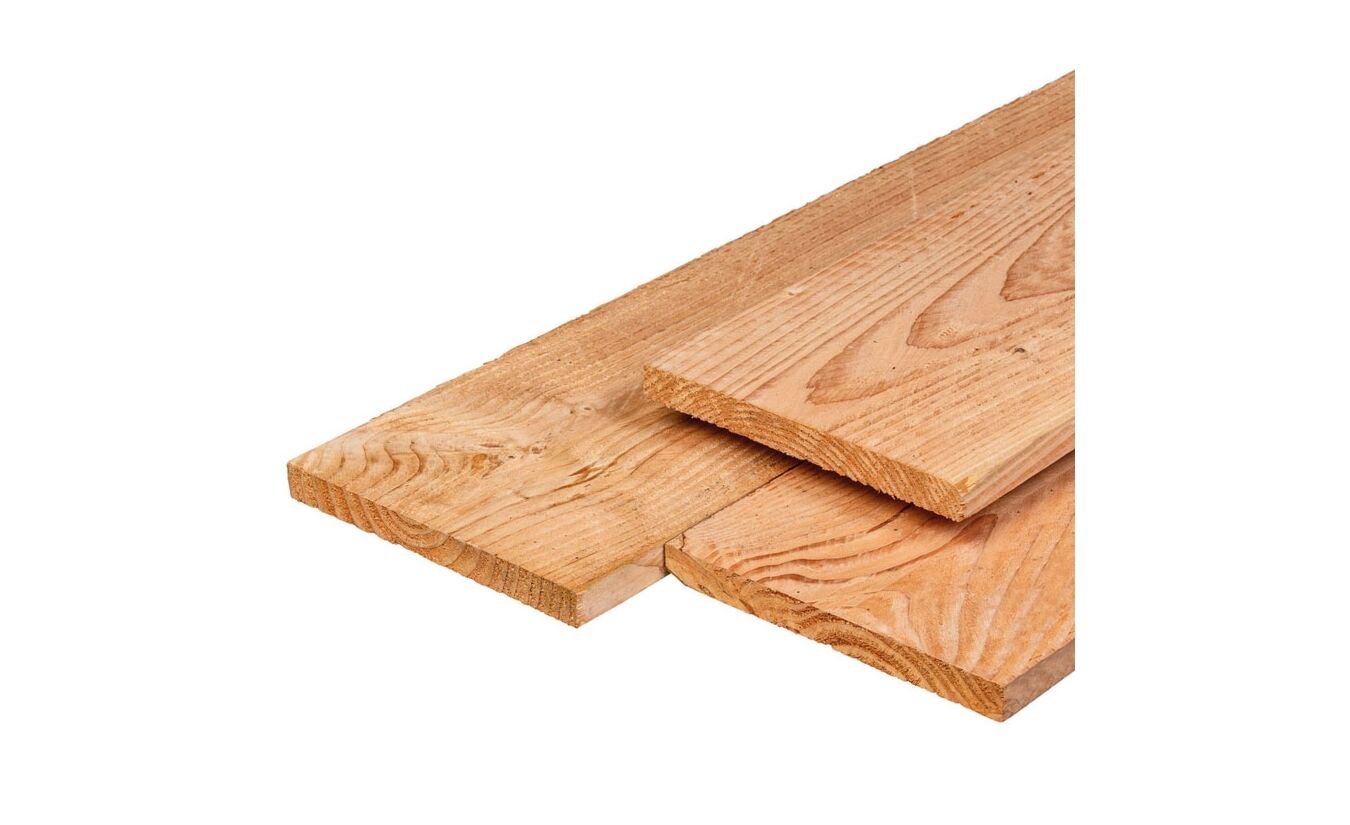 Tuinplank Lariks Douglas 2.2x20x400cm schuttingplank
