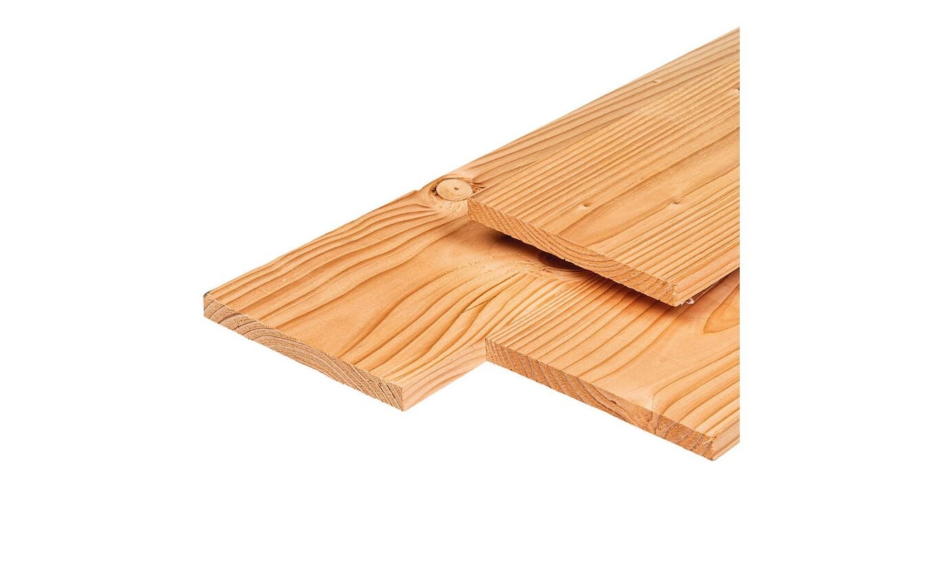 Plank Lariks Douglas 1.9x19cm tuinplank glad geschaafd