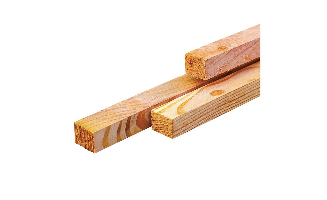 Balk Lariks Douglas timmerhout 2.8x3.6cm ongeschaafd