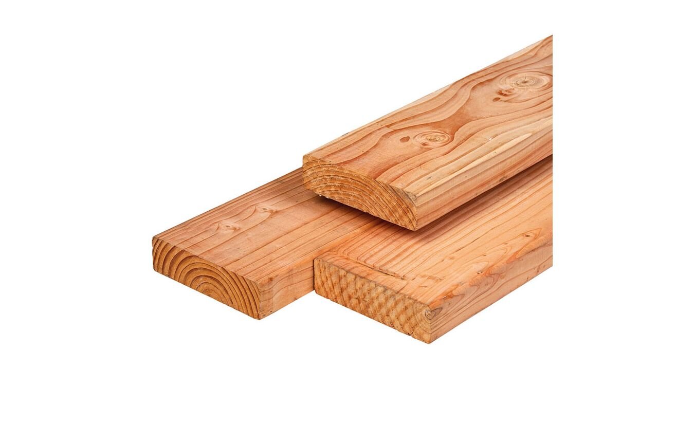 Lariks Douglas constructie balk 4.5x16x300cm geschaafd