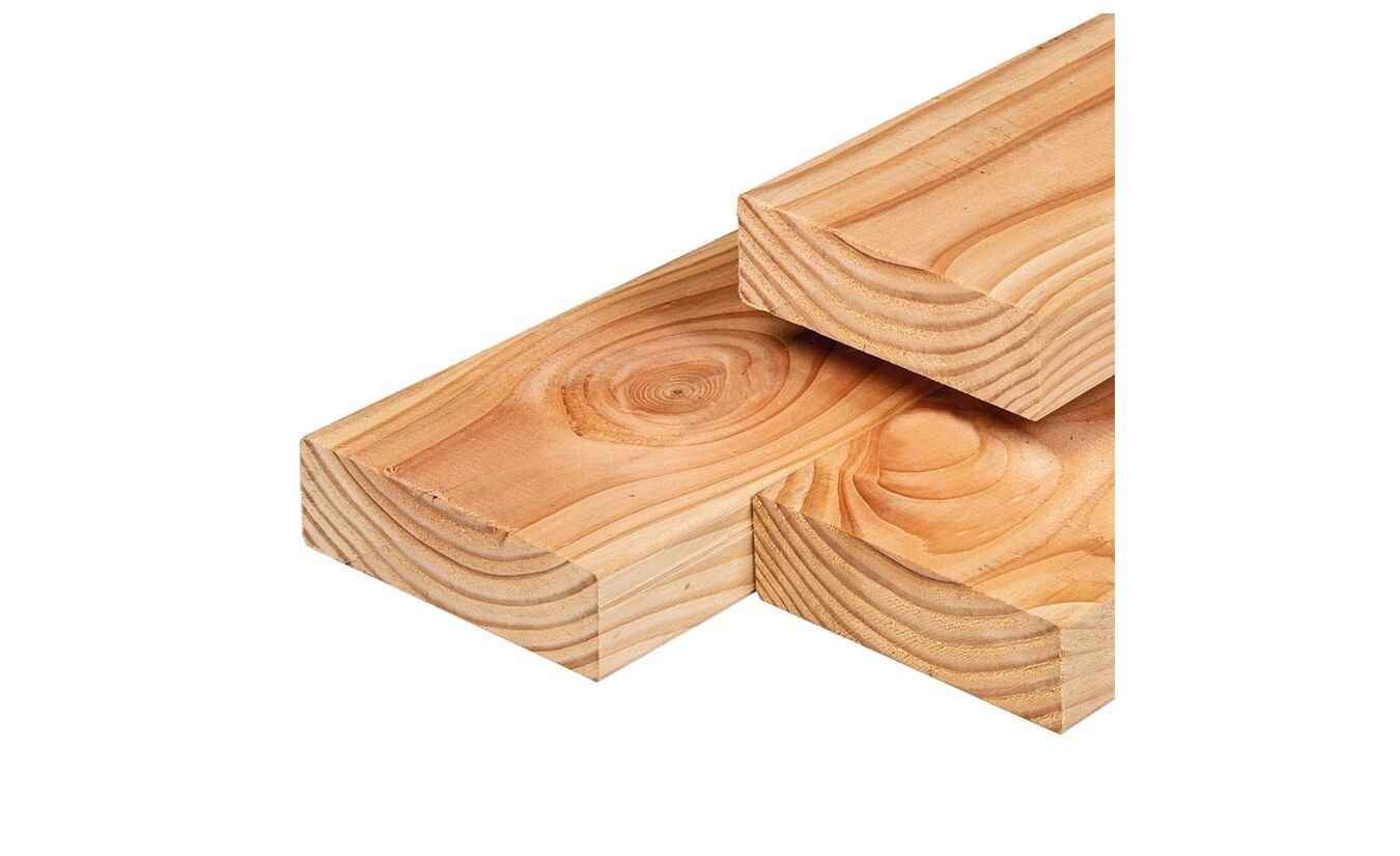Lariks Douglas constructie balk 6.5x19x500cm geschaafd