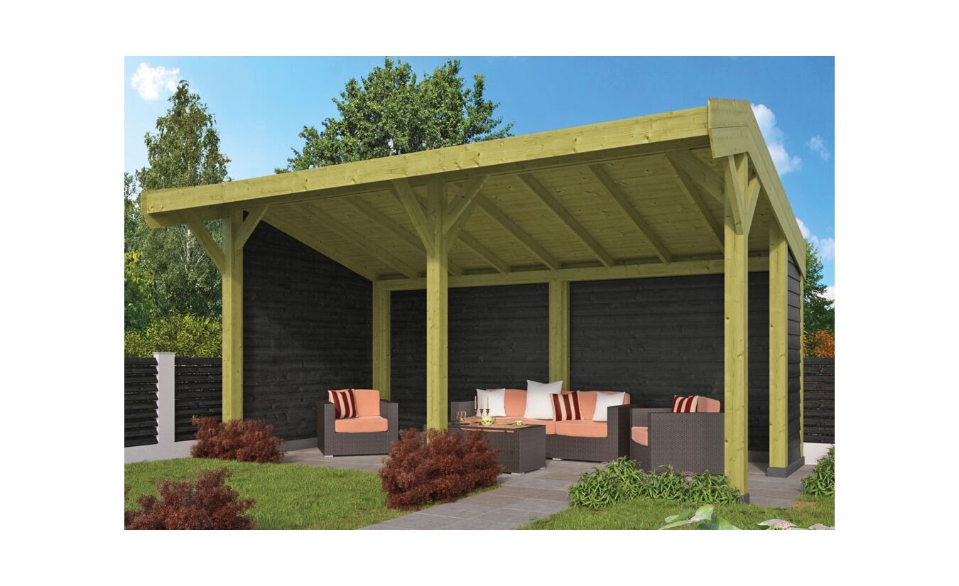 Kapschuur Tongeren DHZ bouw 600x390cm met zwarte wanden