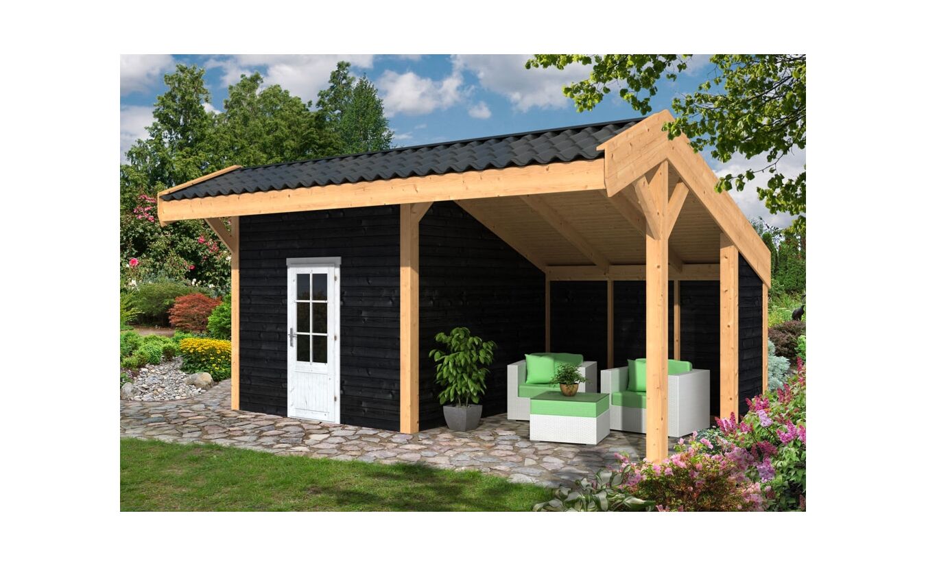 Lariks Douglas Kapschuur Markelo met zwarte wanden DHZ bouw 600x400cm