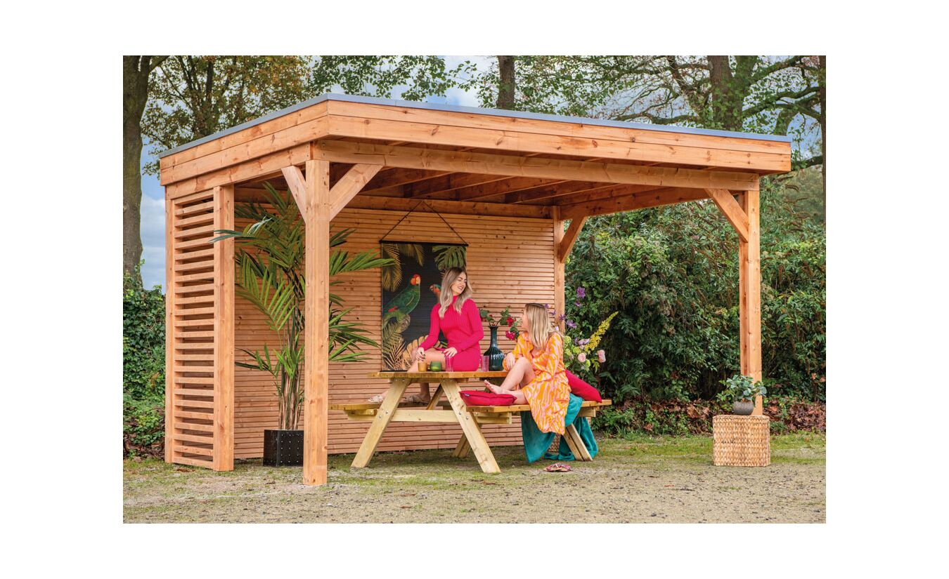 Overkapping Zoutelande Red Class Wood DHZ bouw 400x333cm