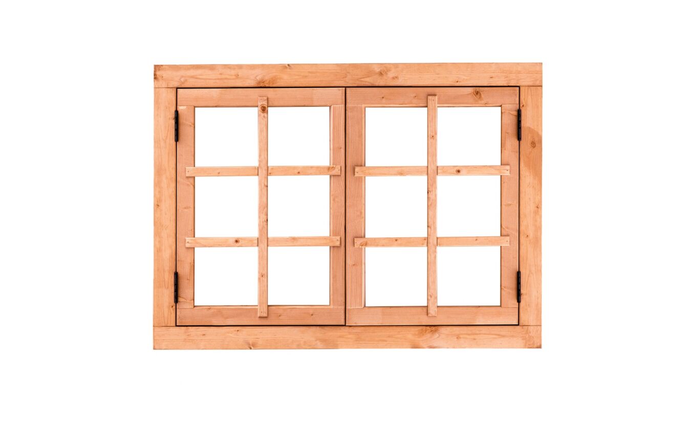 Dubbel draairaam Red Class Wood 120.2x85cm