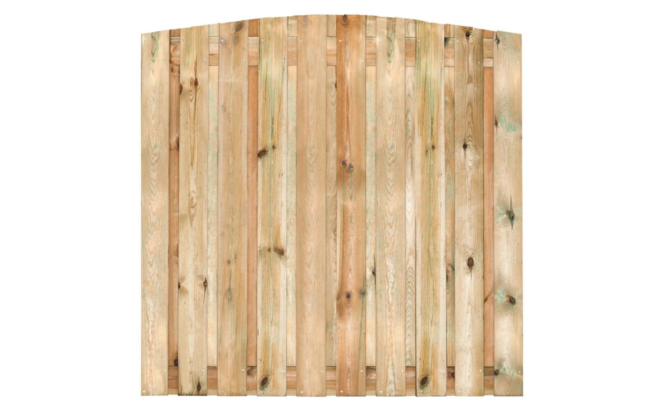 Tuinscherm toog 21-planks grenen geimpregneerd
