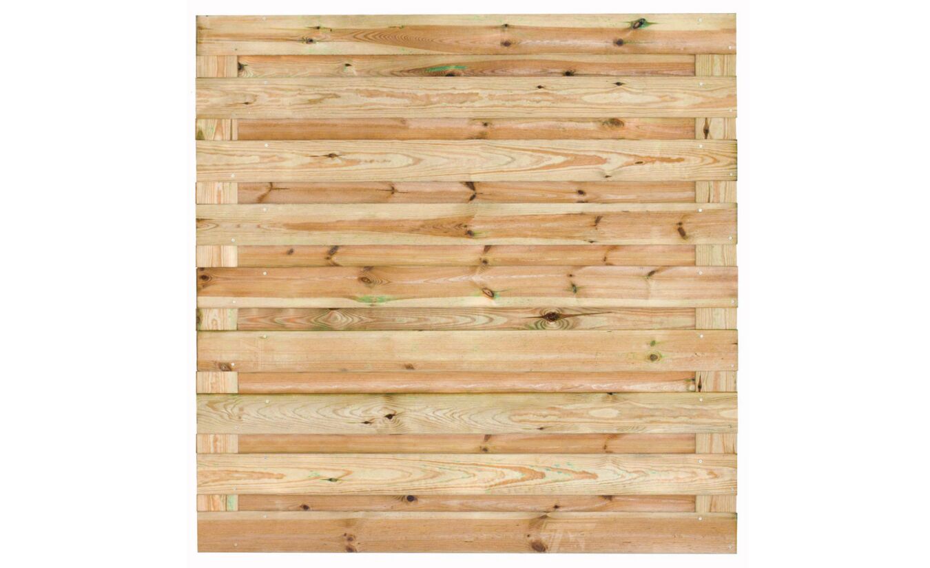 Tuinscherm Eindhoven horizontaal 19-planks 180x180cm