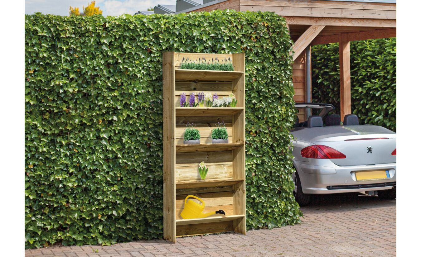 Houten tuinscherm Moestuin 180x90cm