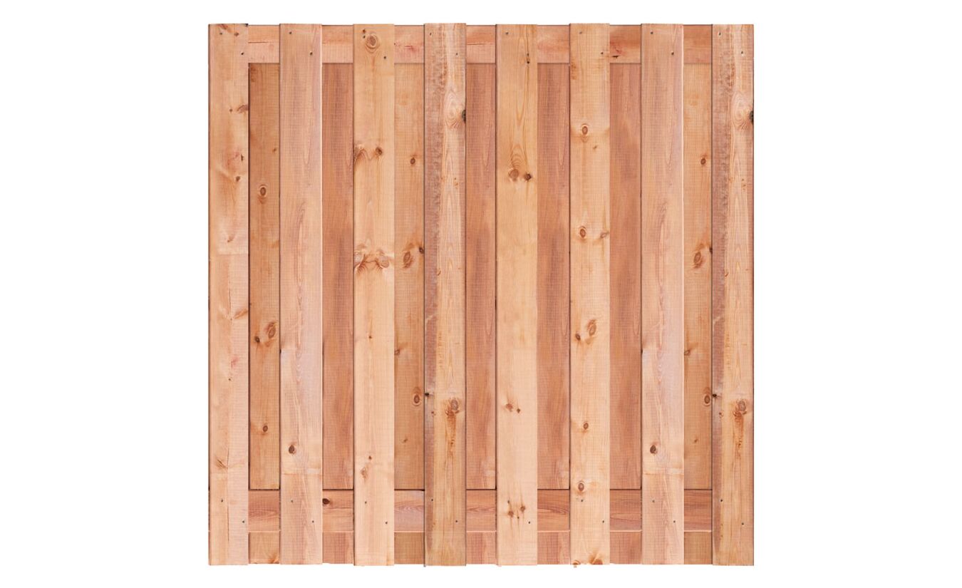 Tuinscherm Marrakesh Red Class Wood 17-planks 180x180 cm