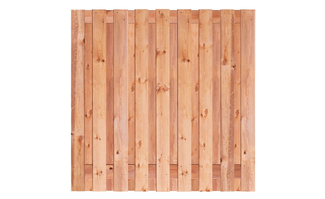 Tuinscherm Tanger Red Class Wood 19-planks 180x180 cm