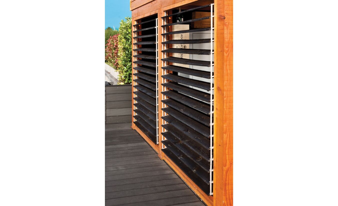 Flex Fence voor planken schutting met draaibare lamellen 166cm