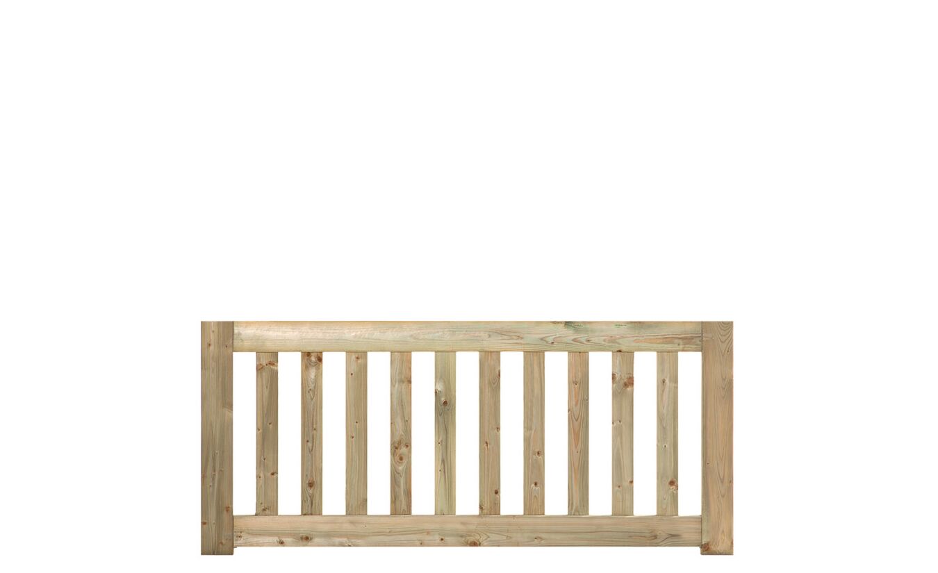 Tuinhek modern De Luxe 60x180cm recht