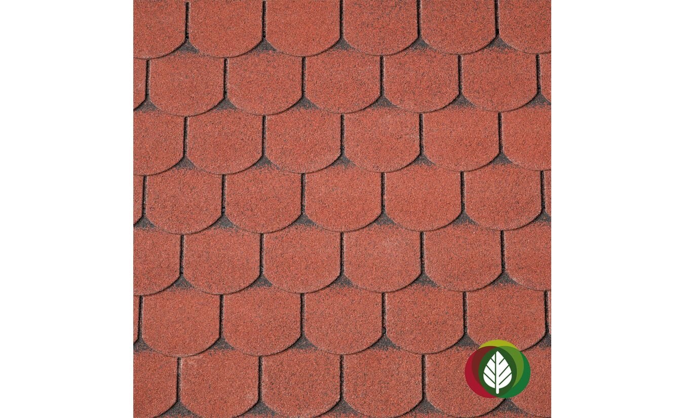 Dakshingles beverstaart rood