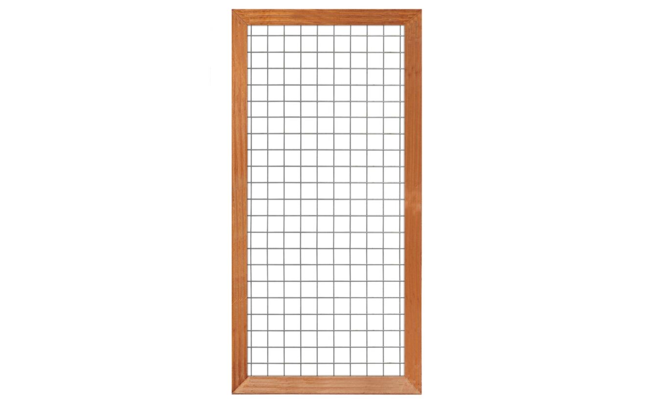 Gaaselement met hardhouten kader 180x90cm