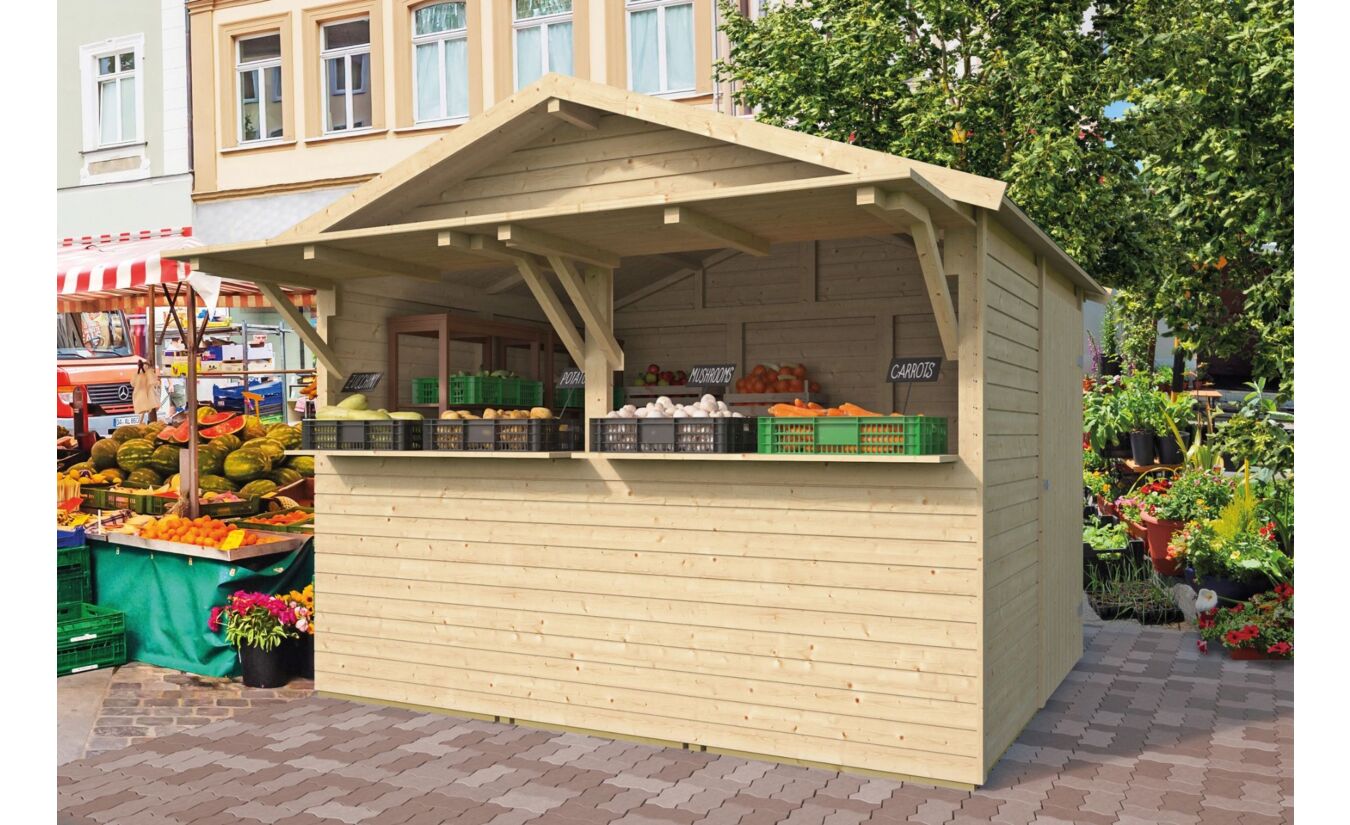 Houten Kiosk Noel 300x240cm