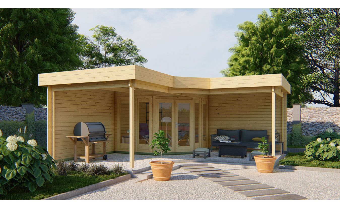 Blokhut Tuinhuis Funen 598x598cm Tuindeco