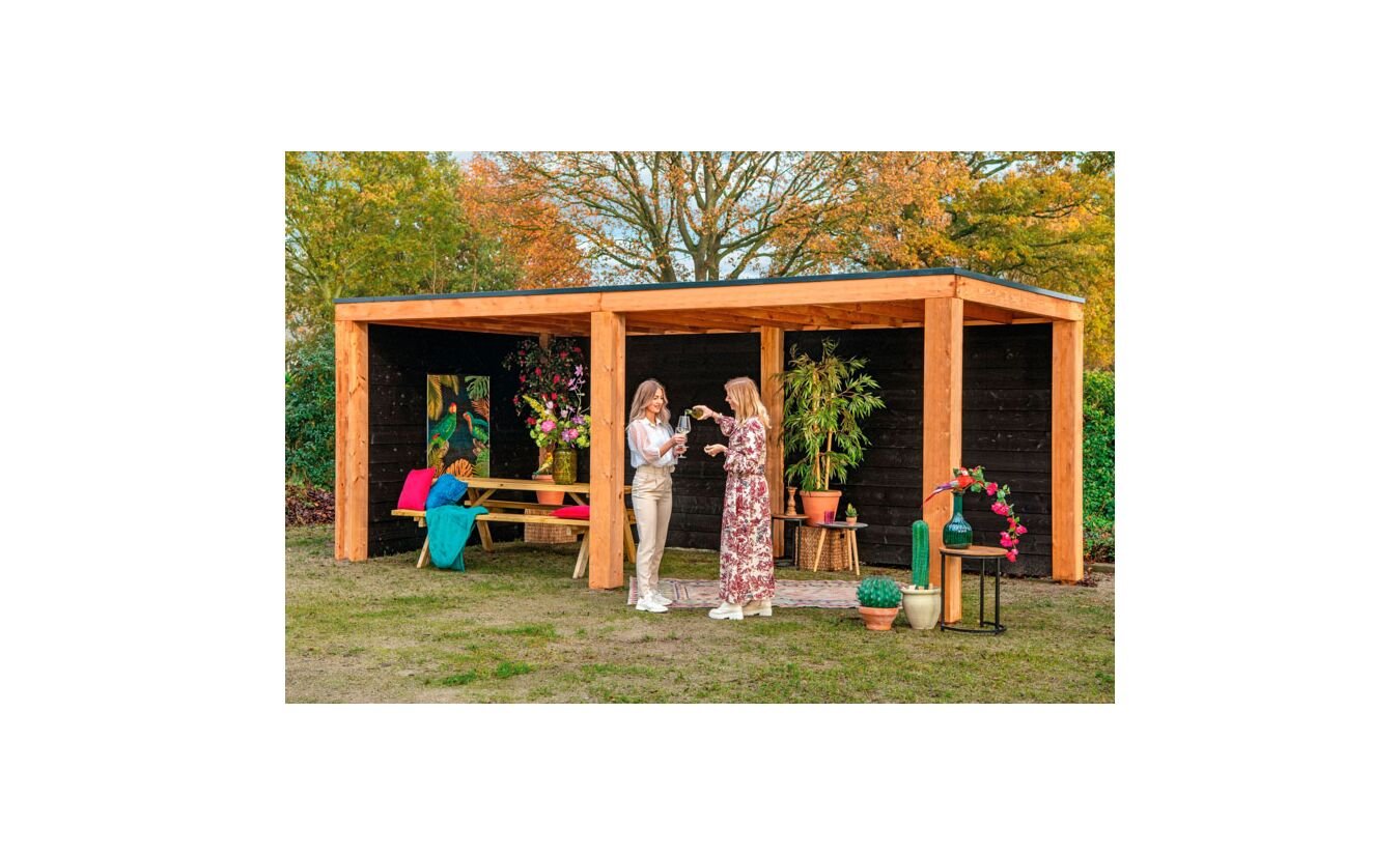Overkapping Renesse Red Class Wood DHZ bouw 500x313cm