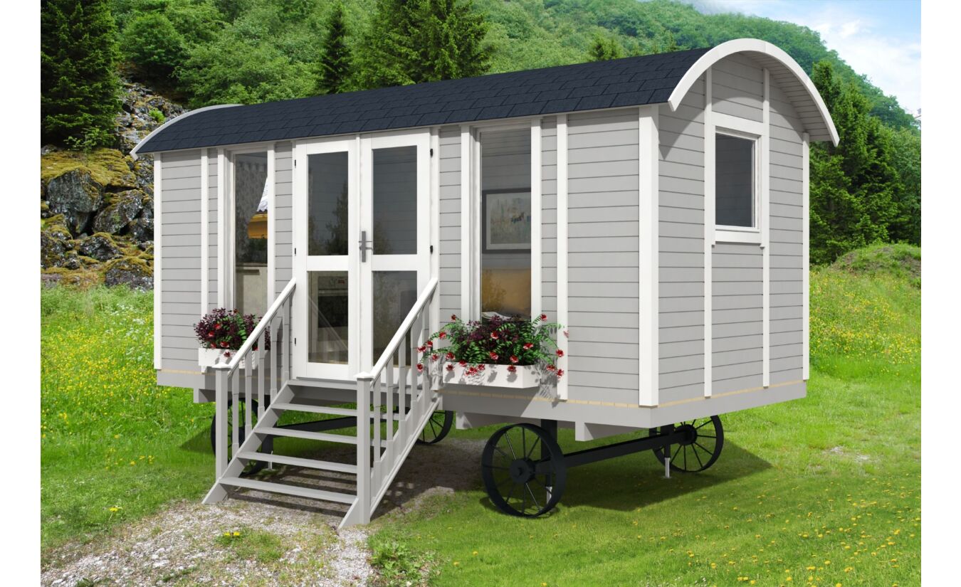 Pipowagen 480 x 240 cm - Tiny house