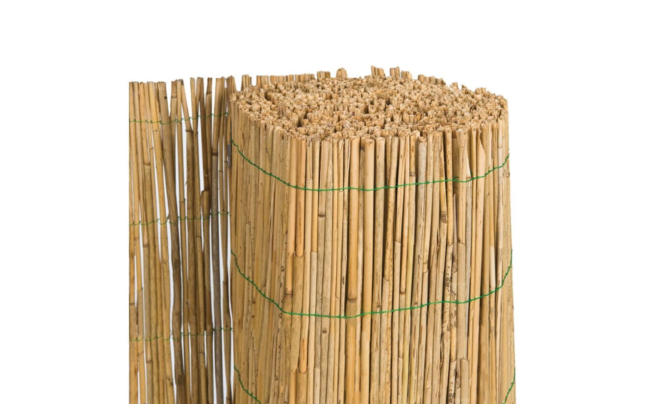 Rieten decoratiemat enkelvoudig gebonden 600x180cm