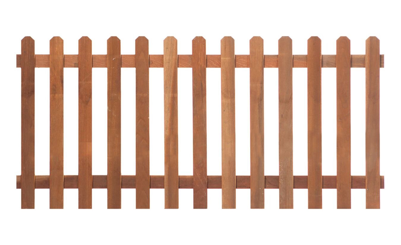 Tuinhek hardhout recht 60x180cm 