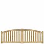 Toegangspoort geimpregneerd houten hek 80x150cm toog