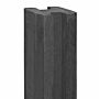 Tussenpaal met kabeldoorvoer antraciet 10x10x272cm hout-betonsysteem Zaan