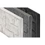 Motiefplaat romeins rotsmotief antraciet gecoat 36 x 3.5 x 184 cm